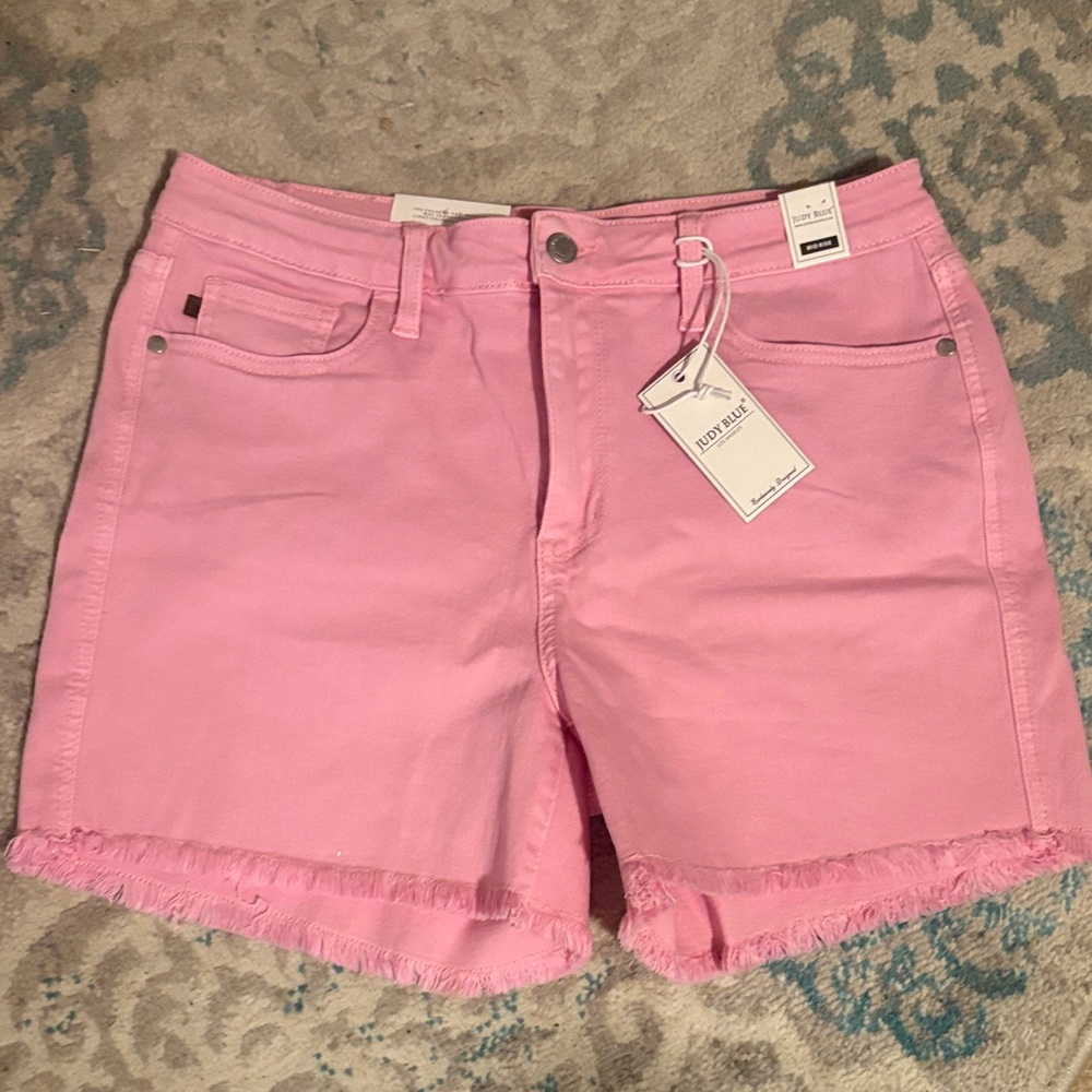 Judy Blue Pink Jean Shorts
